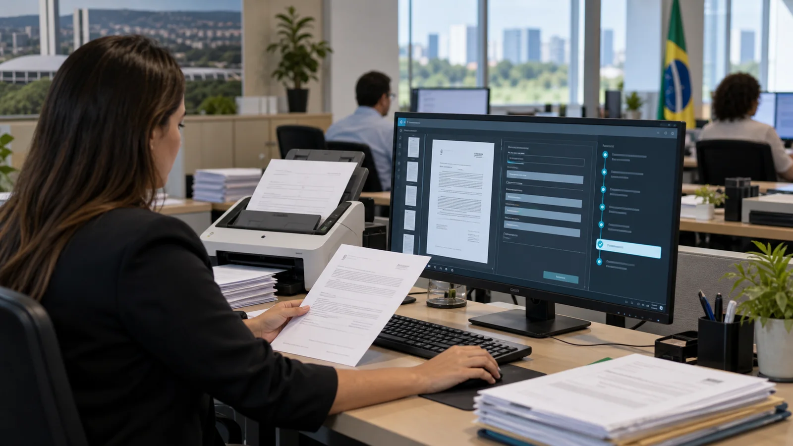 Processamento inteligente de documentos com OCR, IA e validação humana.